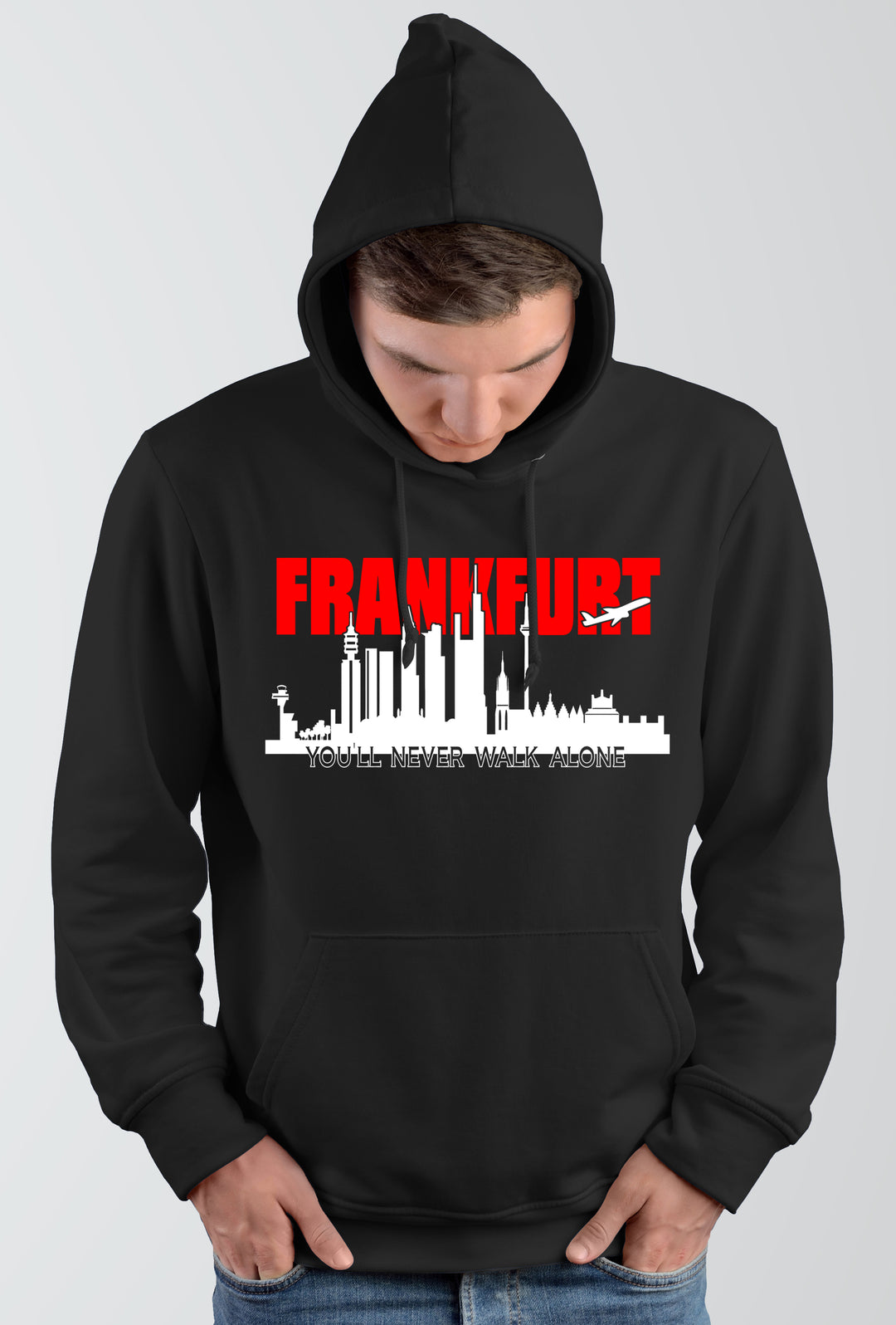 Frankfurt Skyline Kapuzenpullover | Main FFM Hoodie Stadt Pullover Hessen Geschenk
