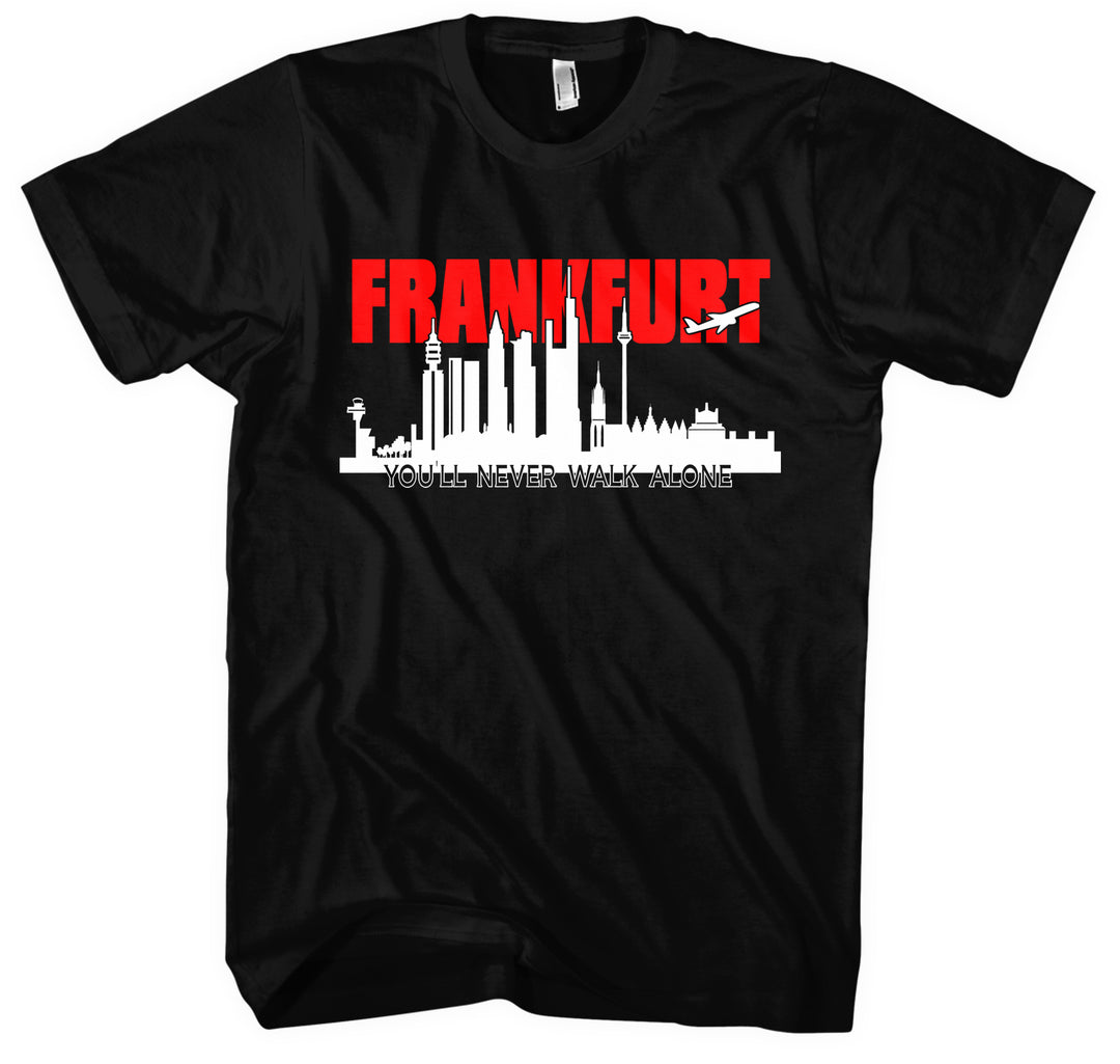Frankfurt Skyline T-Shirt | Mainhatten Skyline Hessen Fan Geschenk Shirt