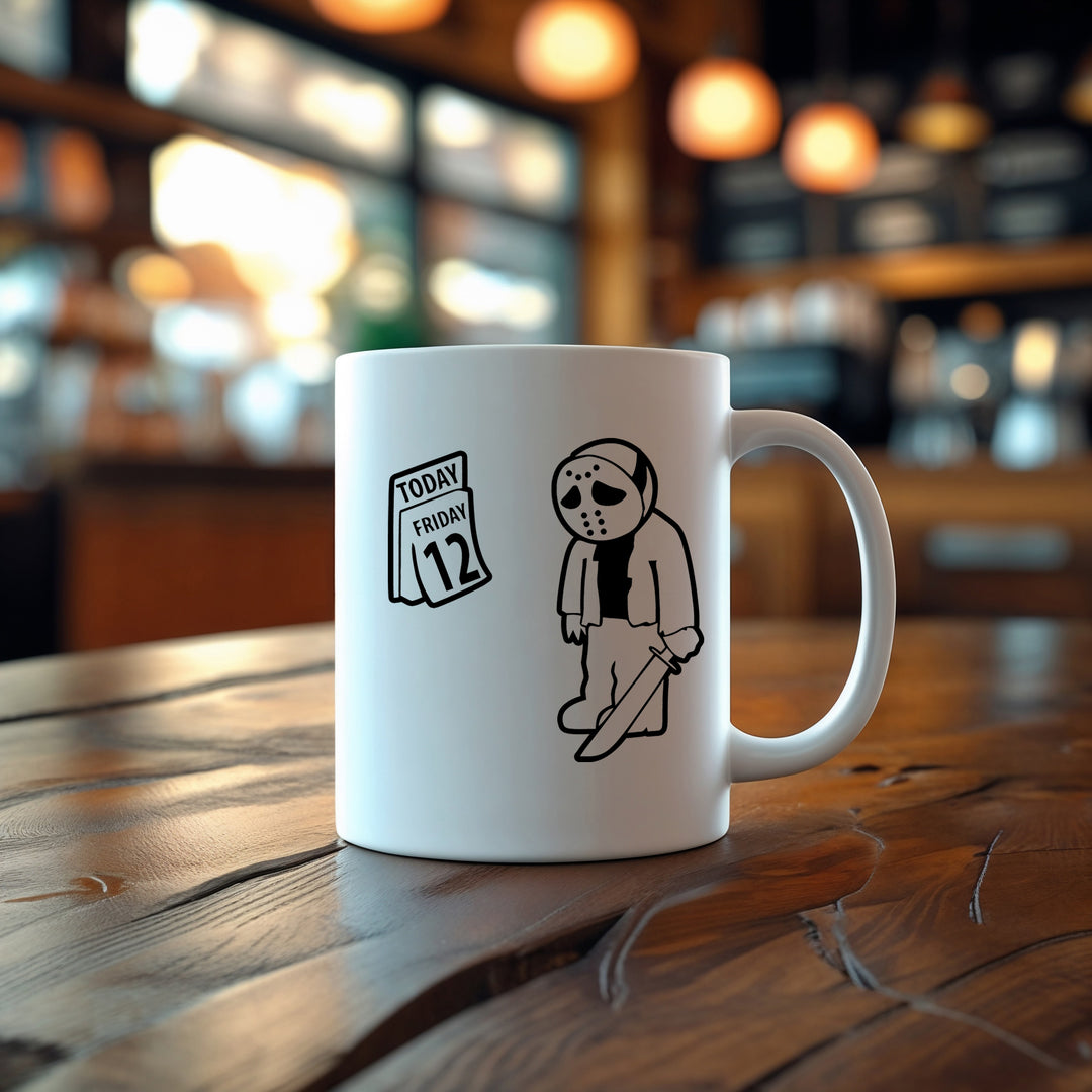 Friday 12 Tasse | Horror Kaffeetasse Grusel Halloween Kaffeebecher Becher