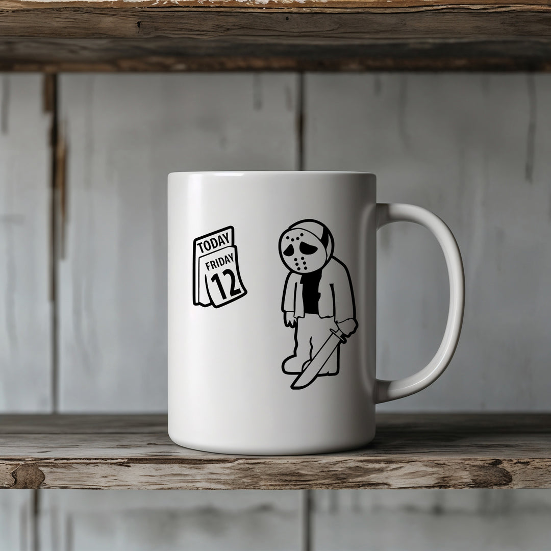 Friday 12 Tasse | Horror Kaffeetasse Grusel Halloween Kaffeebecher Becher