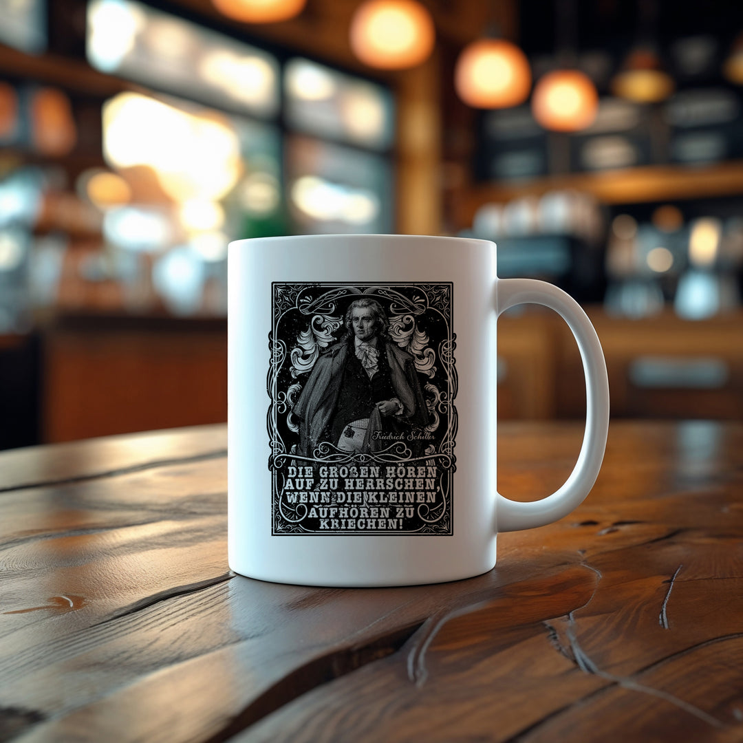 Friedrich Schiller Tasse | Kaffeebecher Geschenk Lehrer Kaffeetasse