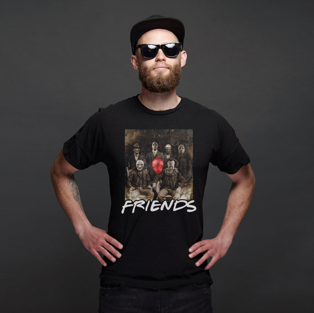 Friends Horror Männer Herren T-Shirt | Horror Clown Halloween
