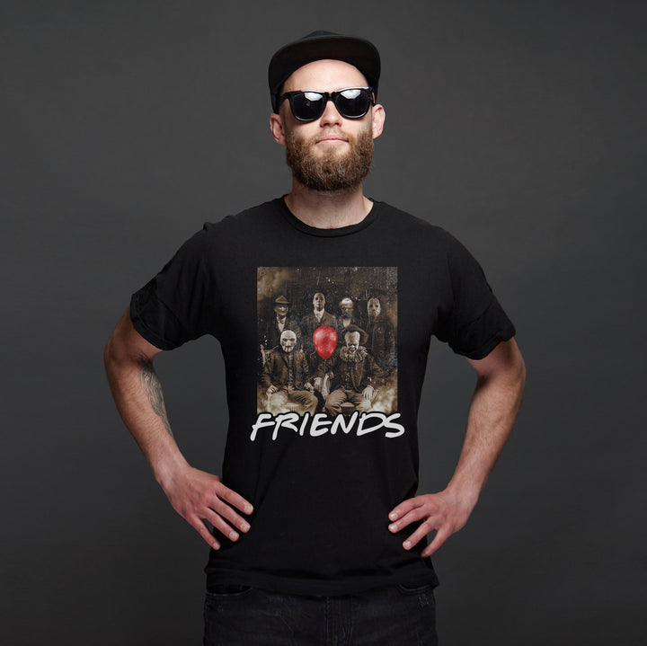Friends Horror Männer Herren T-Shirt | Horror Clown Halloween