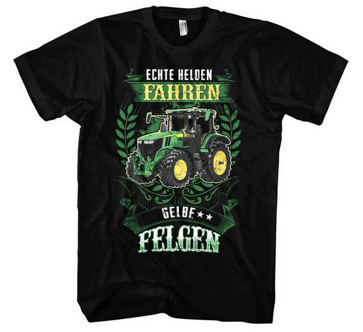Gelbe Felgen T-Shirt | Landwirt Traktor Bauer