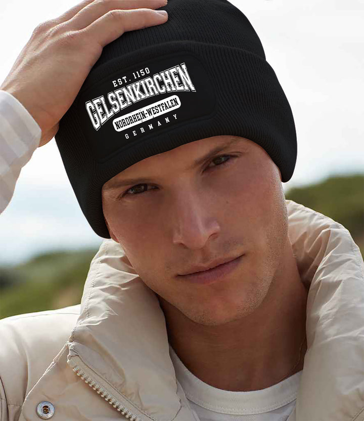 College City Gelsenkirchen Mütze | Ruhrpott Wintermütze | Patch Beanie
