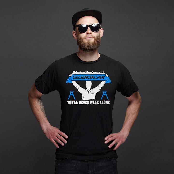 Gelsenkirchen Support T-Shirt | Skyline Fussball Ruhrpott Fanartikel