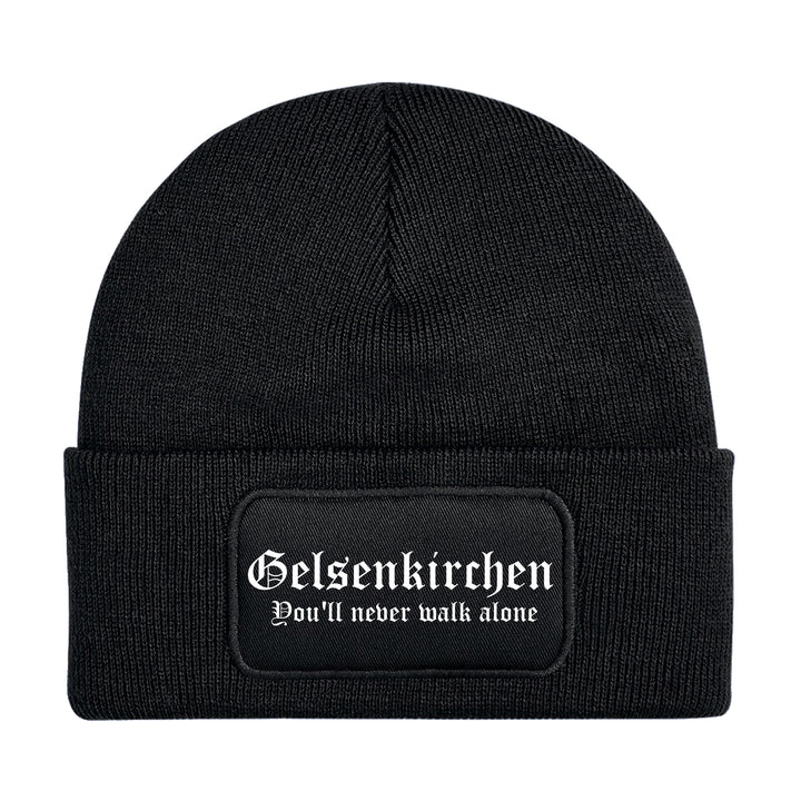 Gelsenkirchen Never Walk Alone Mütze | Ruhrpott NRW Wintermütze | Patch Beanie