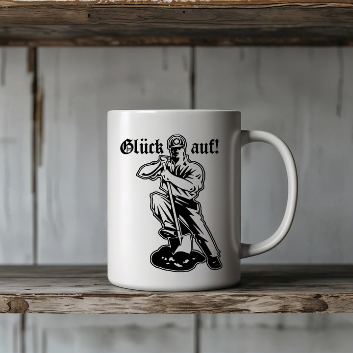 Glück auf Tasse | Kaffeebecher Bergmann Bergbau Kumpel Ruhrpott | M1