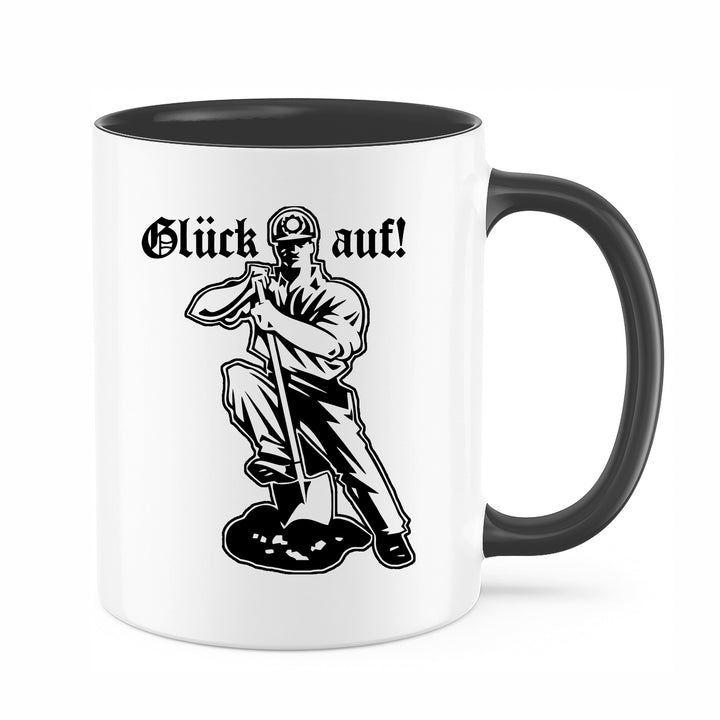Glück auf Tasse | Kaffeebecher Bergmann Bergbau Kumpel Ruhrpott | M1