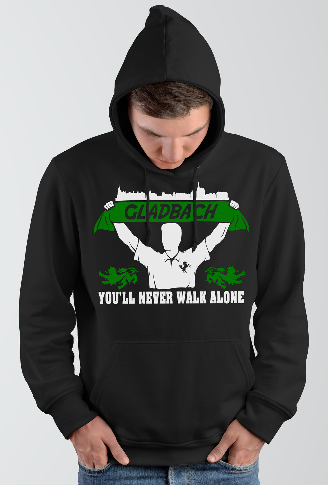 Gladbach Support Kapuzenpullover | Skyline Fussball City Fanartikel