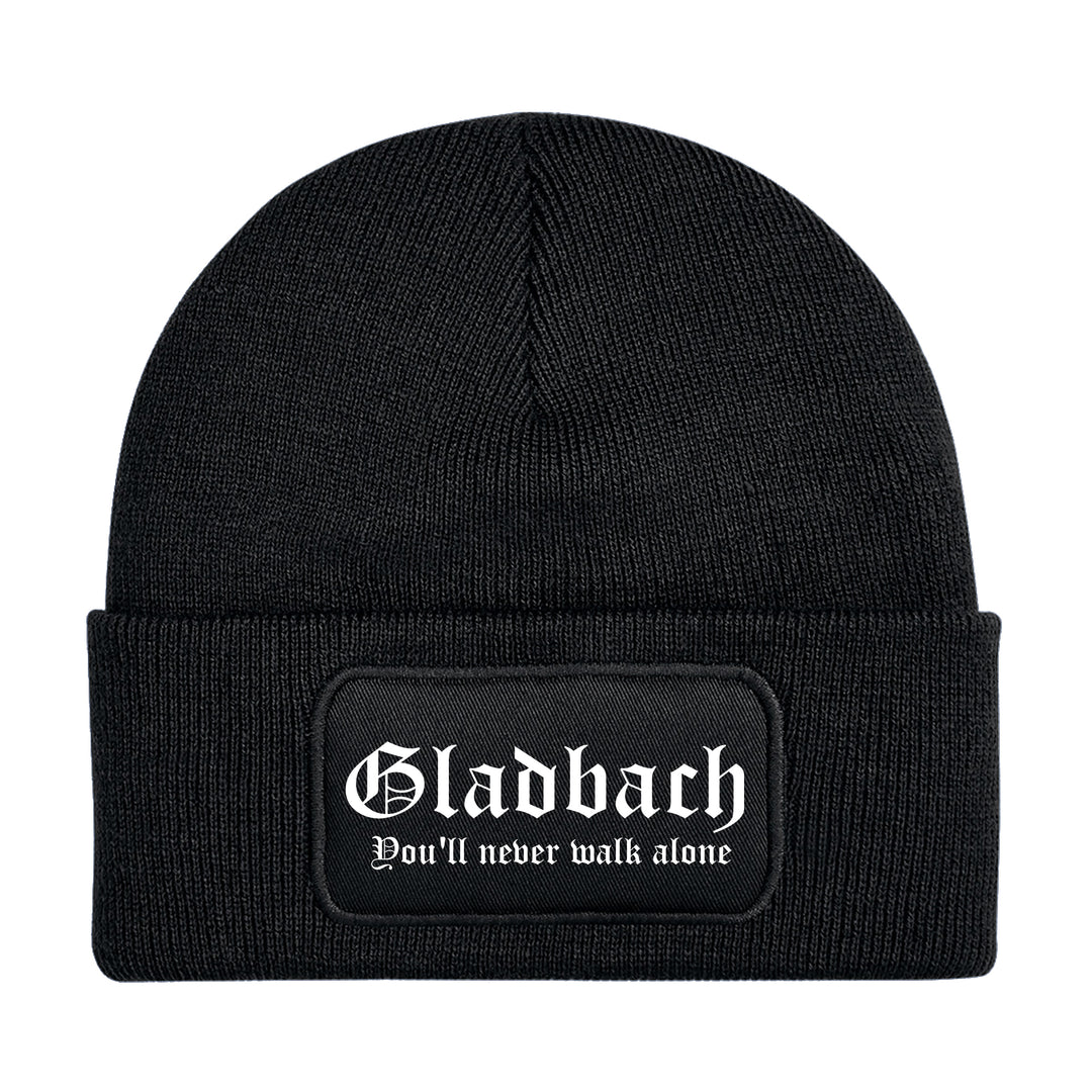 Gladbach Never Walk Alone Mütze | Mönchengladbach NRW Wintermütze | Patch Beanie