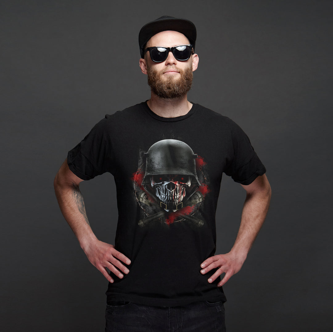 Grenadier Skull T-Shirt | Totenkopf Soldaten Panzer