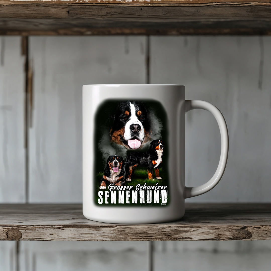 Großer Schweizer Sennenhund Tasse | Kaffeetasse Kaffeebecher Hunde Hundetasse Hundefreunde