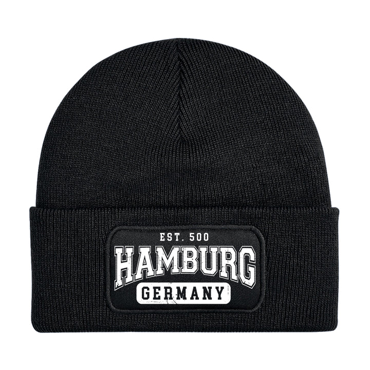 College City Hamburg Mütze | Hansestadt Wintermütze | Patch Beanie