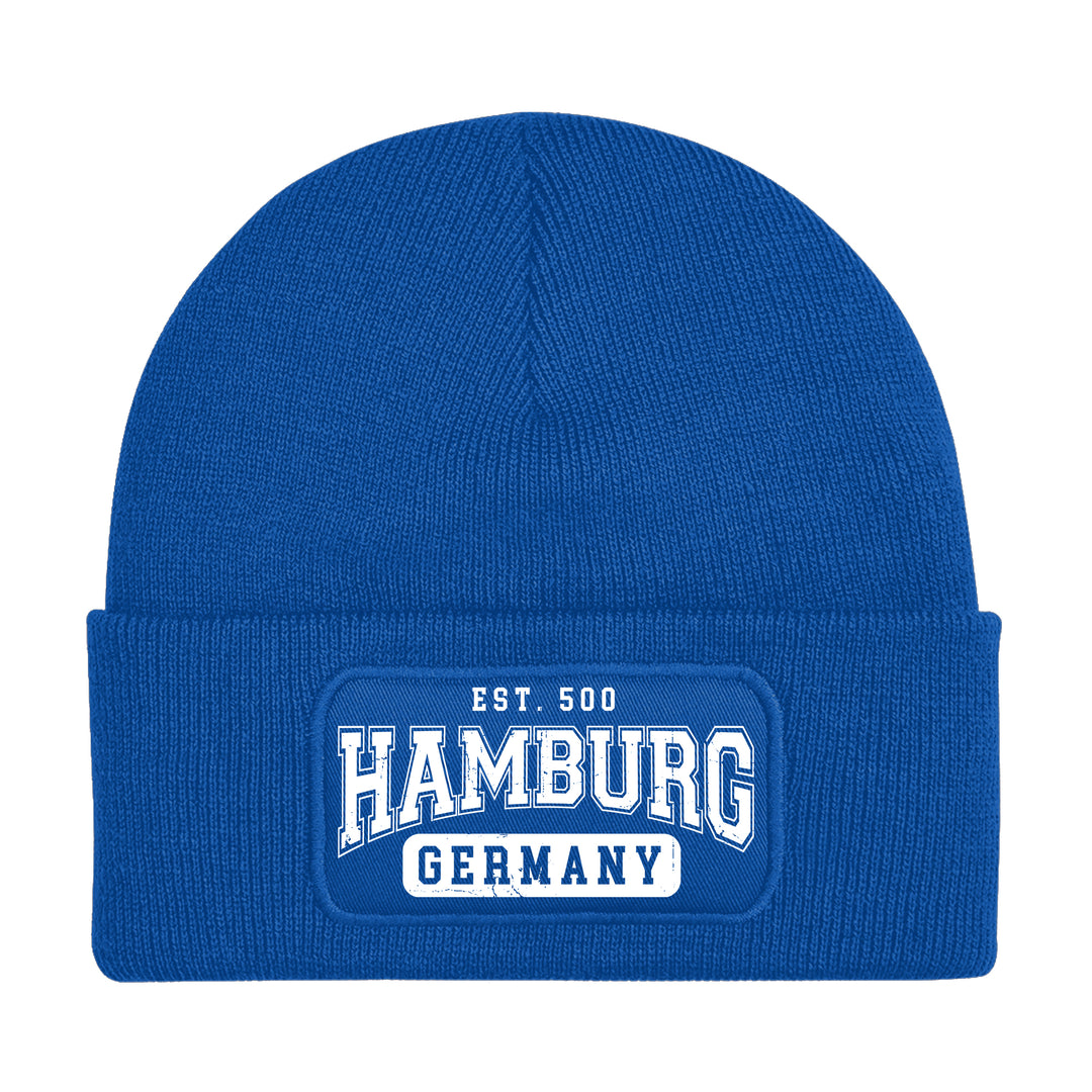 College City Hamburg Mütze | Hansestadt Wintermütze | Patch Beanie