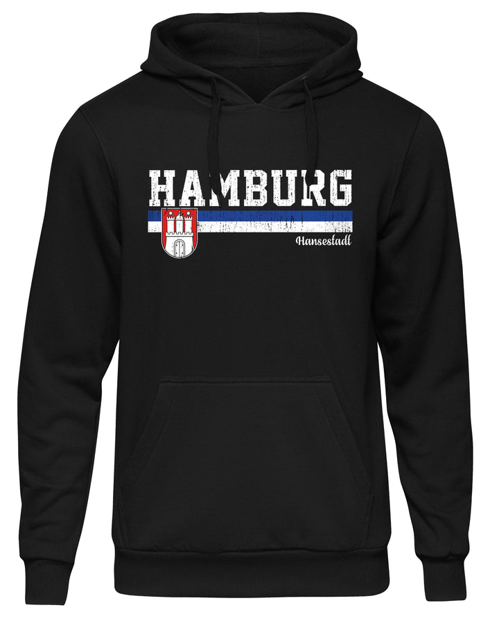 Hamburg Heimat Kapuzenpullover | Hansestadt Fanartikel | M1-M2