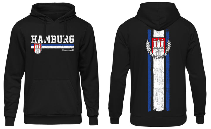 Hamburg Heimat Kapuzenpullover | Hansestadt Fanartikel | M1-M2