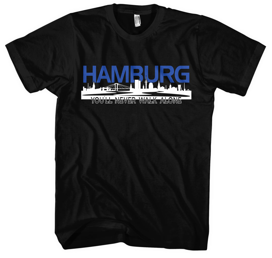 Hamburg Skyline T-Shirt | Hansestadt Fan Geschenk Shirt