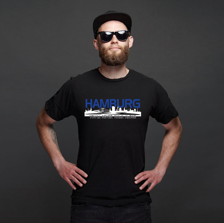 Hamburg Skyline T-Shirt | Hansestadt Fan Geschenk Shirt