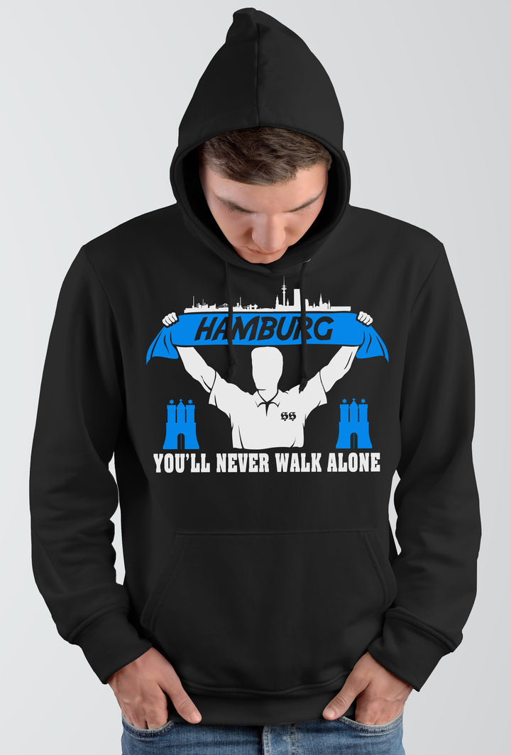 Hamburg Support Kapuzenpullover | Skyline Fussball City Fanartikel