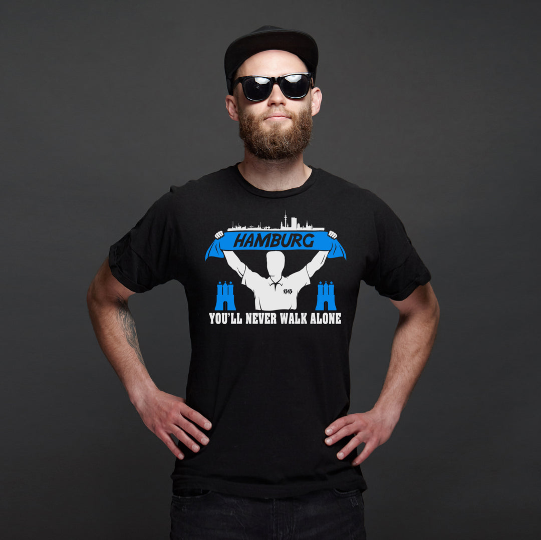 Hamburg Support T-Shirt | Skyline Fussball City Fanartikel