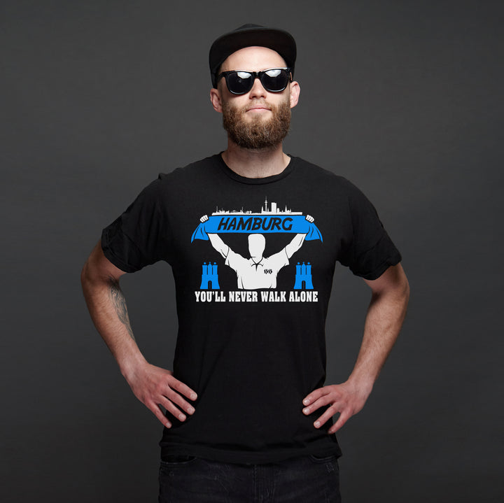Hamburg Support T-Shirt | Skyline Fussball City Fanartikel