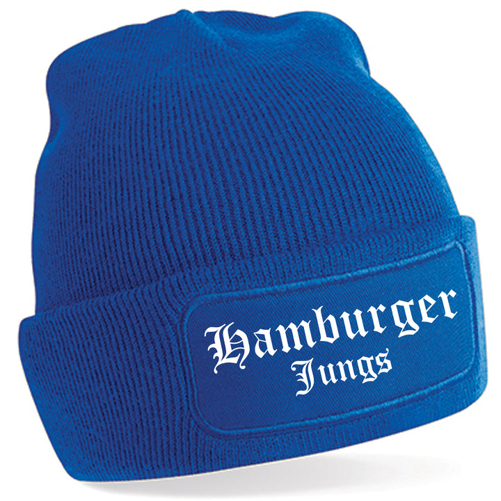 Hamburger Jungs Mütze | Fußball Wintermütze | Patch Beanie