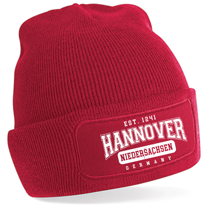College City Hannover Mütze | Niedersachsen Wintermütze | Patch Beanie