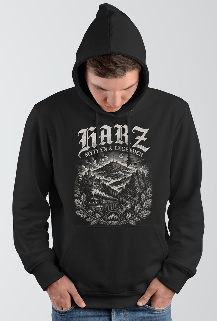 Historica Harz Kapuzenpullover | Brocken Wandern Heimat Pullover Hoodie