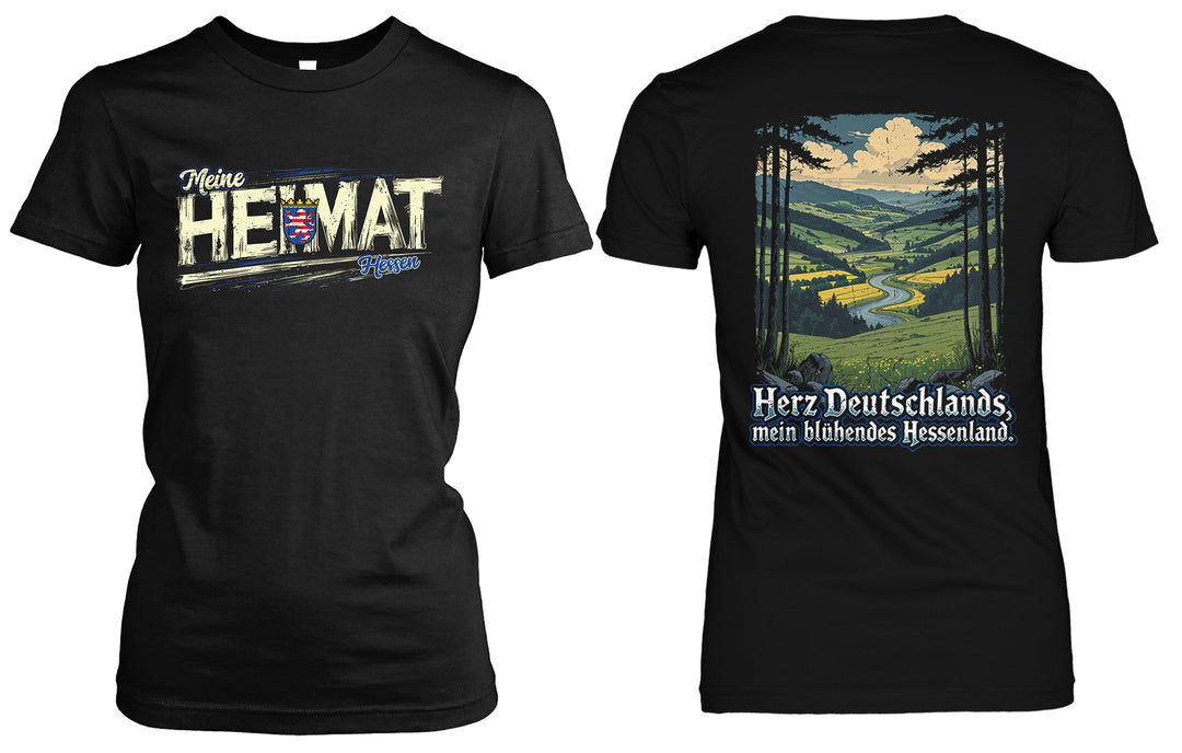Heimat Hessen Damen T-Shirt | Frankfurt Wiesbaden | FB