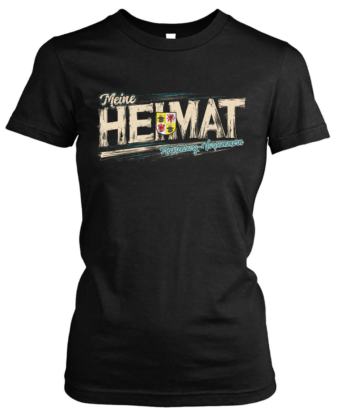 Heimat Mecklenburg-Vorpommern Damen T-Shirt | Rostock Schwerin Ostsee | FB