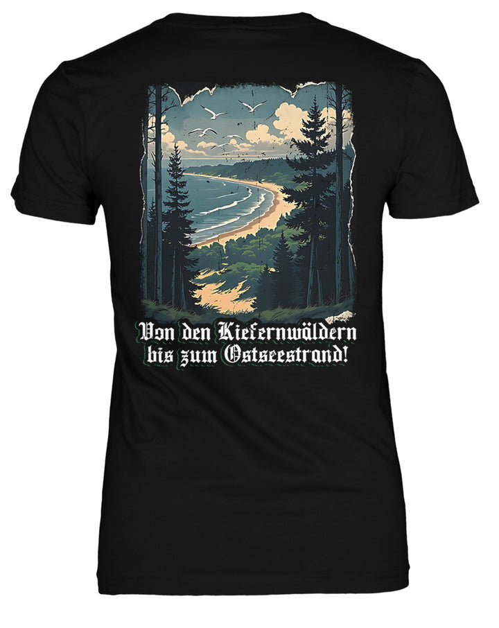 Heimat Mecklenburg-Vorpommern Damen T-Shirt | Rostock Schwerin Ostsee | FB