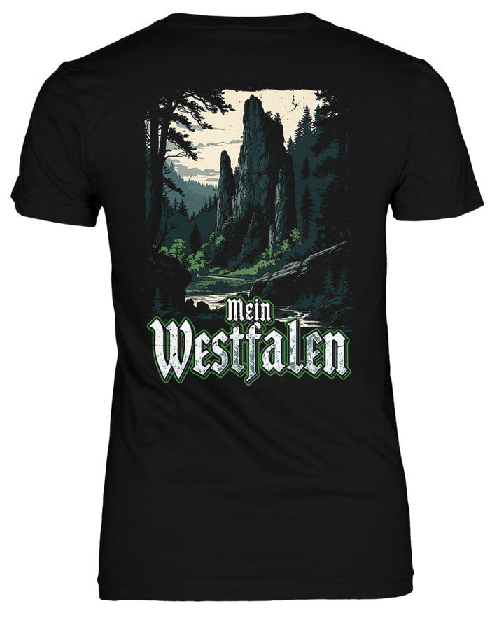 Heimat Nordrhein-Westfalen Damen T-Shirt | NRW Ruhrgebiet Ostwestfalen | FB