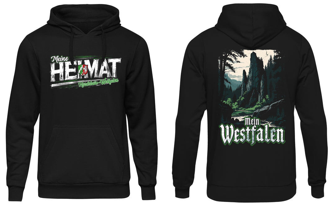 Heimat Nordrhein-Westfalen Kapuzenpullover | NRW Ruhrgebiet Ostwestfalen | FB