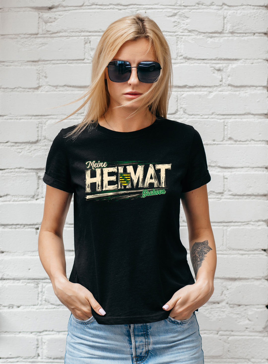 Heimat Sachsen Damen T-Shirt | Dresden Chemnitz Ostdeutschland | FB