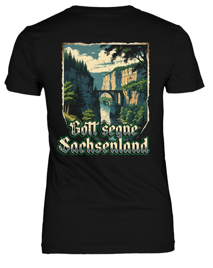 Heimat Sachsen Damen T-Shirt | Dresden Chemnitz Ostdeutschland | FB