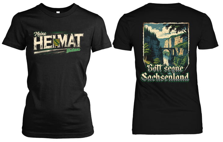 Heimat Sachsen Damen T-Shirt | Dresden Chemnitz Ostdeutschland | FB