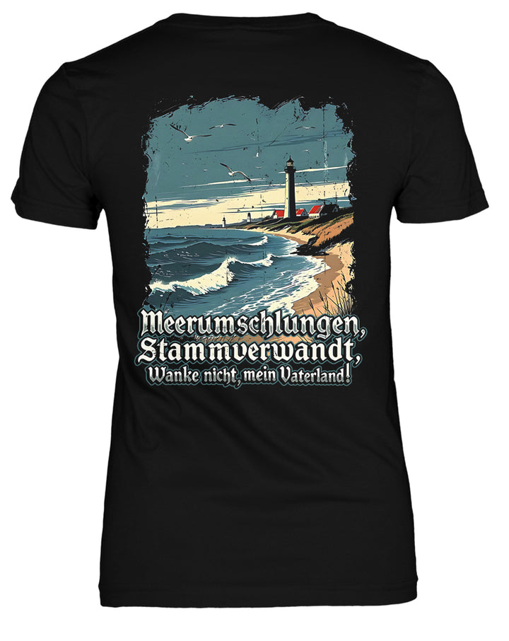 Heimat Schleswig-Holstein Damen T-Shirt | Nordsee Ostsee Kiel Sylt | FB