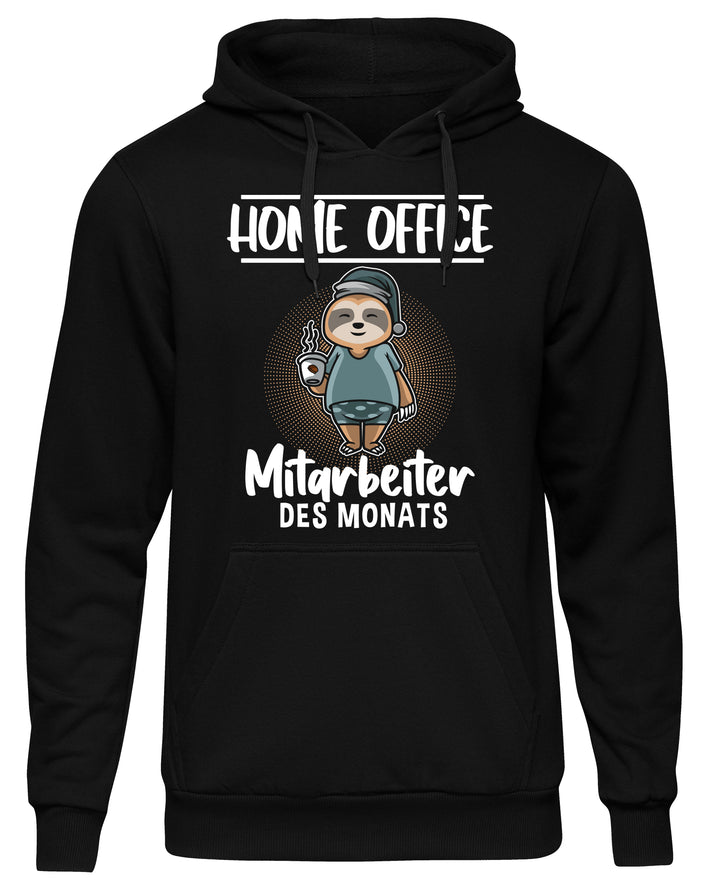 Home Office Kapuzenpullover| Faultier Chillen Kaffee Büro | M1