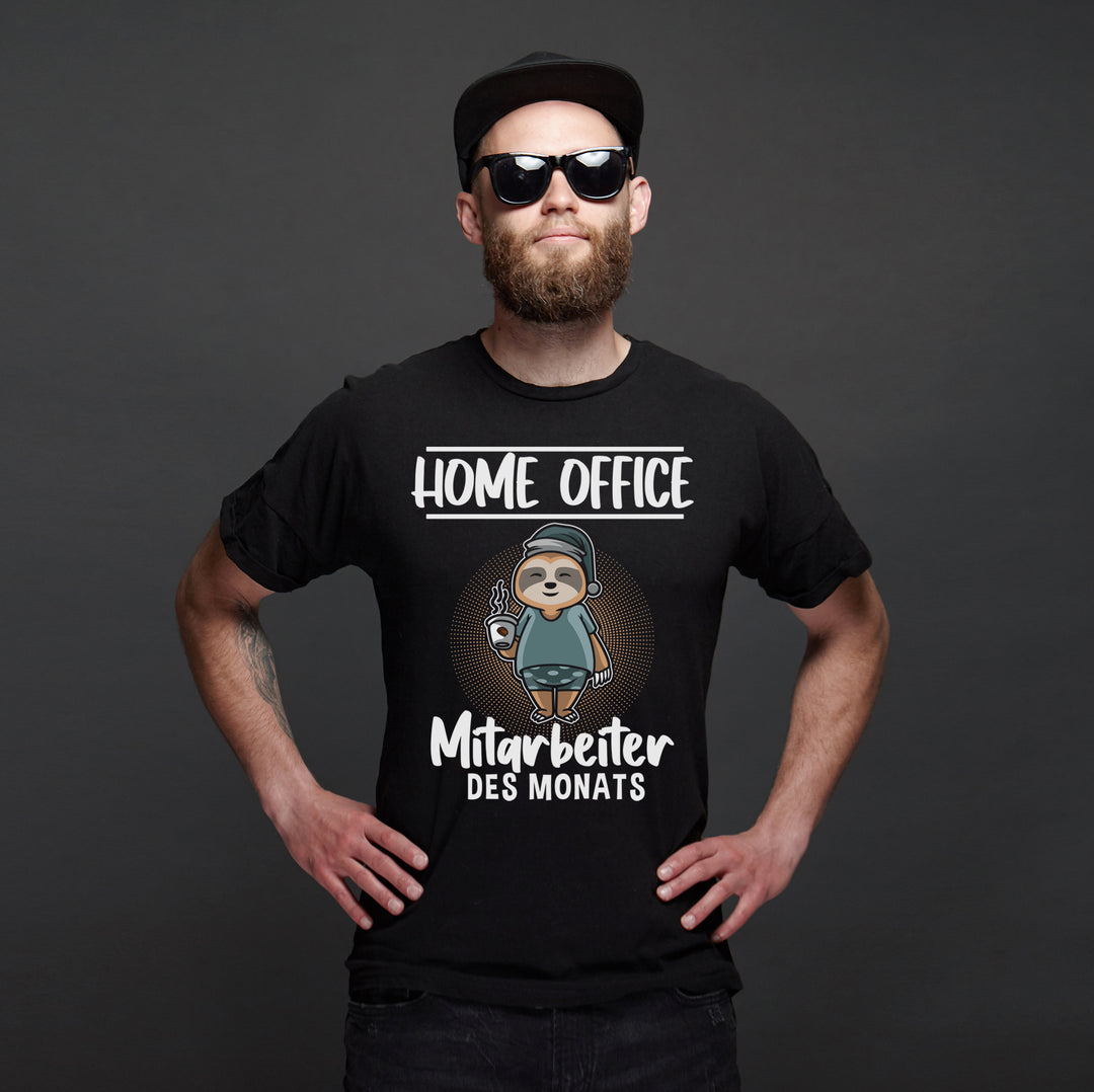 Home Office T-Shirt | Chillen Kaffee Homeoffice Büro | M1