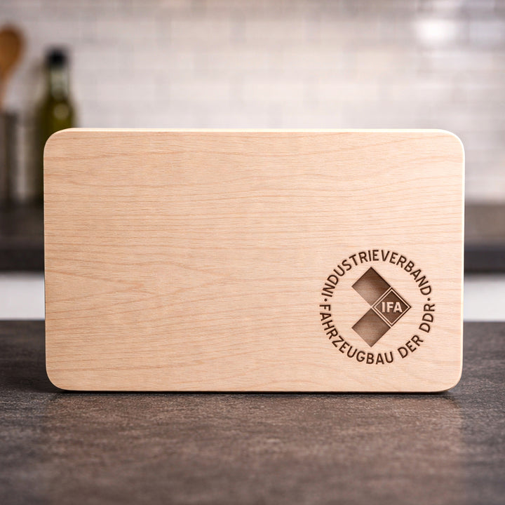 IFA Schneidebrett | Frühstücksbrettchen mit Gravur DDR Küchenbrett Holzbrett Ostalgie | M1