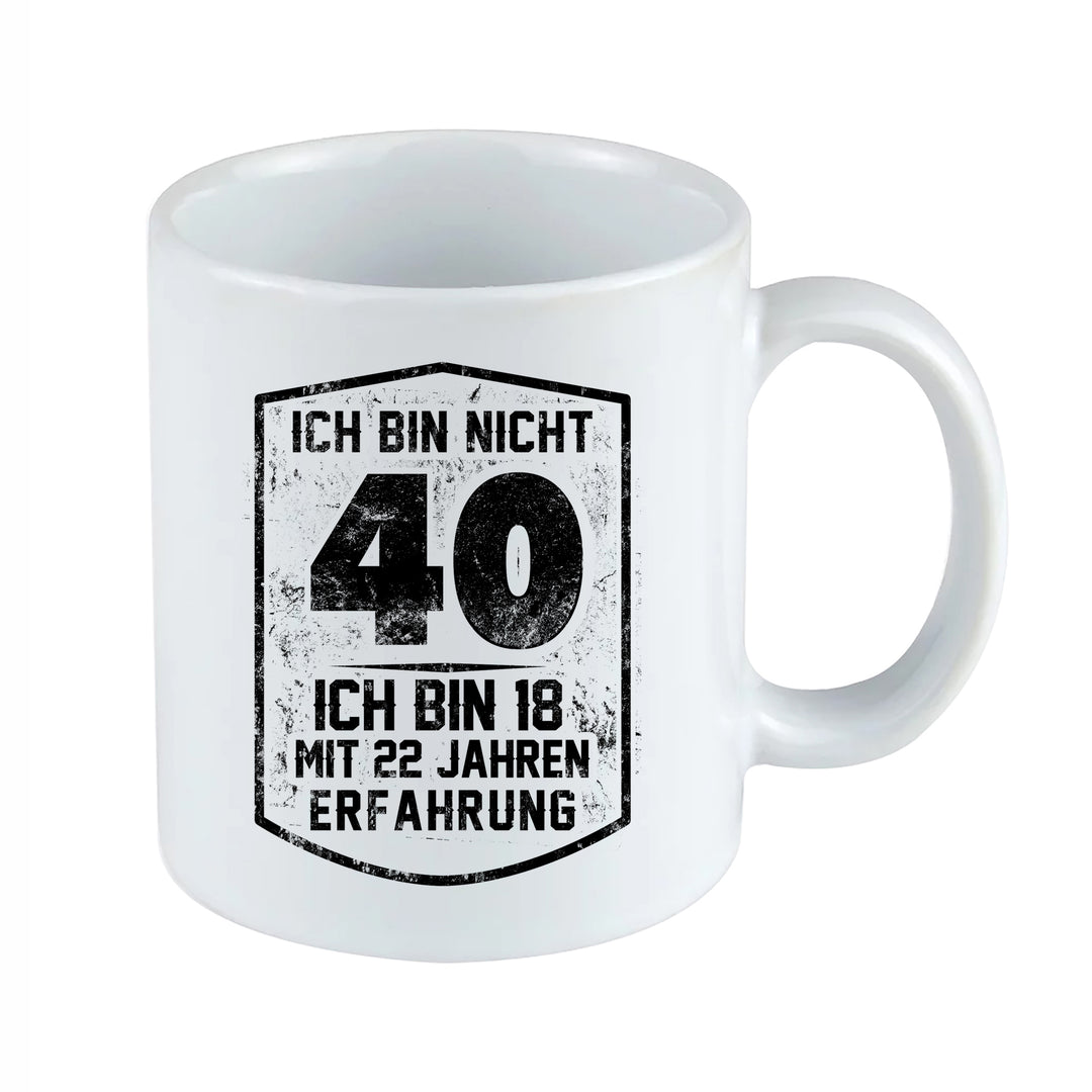 Ich bin nicht Geburtstags Tasse | Lustige Kaffeetasse Geburtstag Kaffeebecher mit Spruch