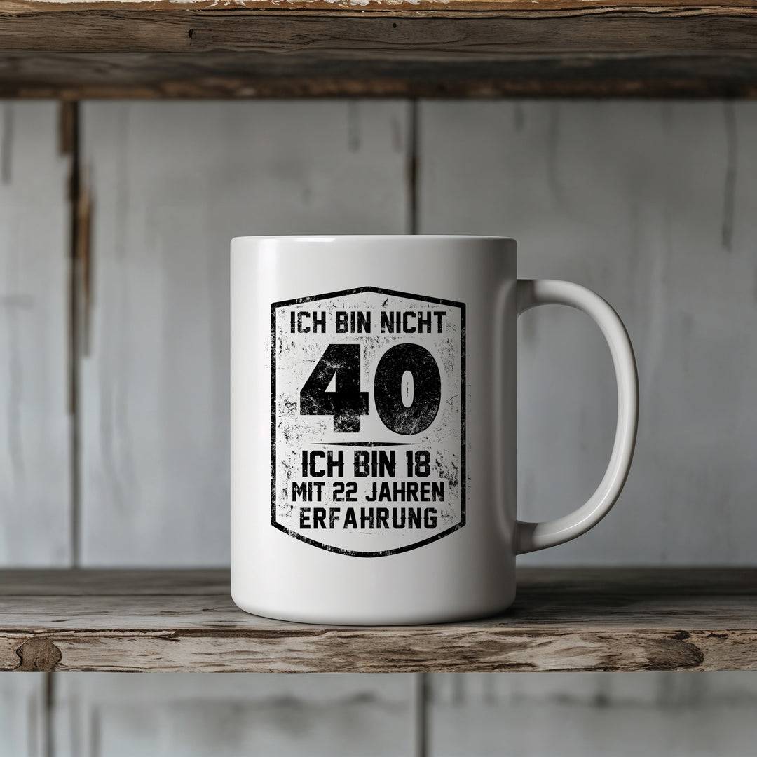Ich bin nicht Geburtstags Tasse | Lustige Kaffeetasse Geburtstag Kaffeebecher mit Spruch