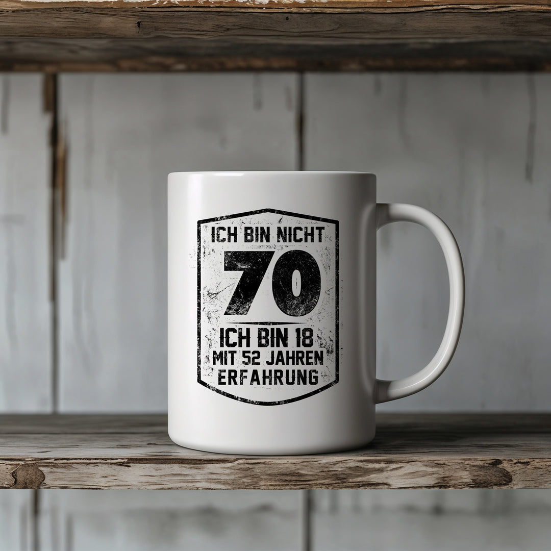 Ich bin nicht Geburtstags Tasse | Lustige Kaffeetasse Geburtstag Kaffeebecher mit Spruch