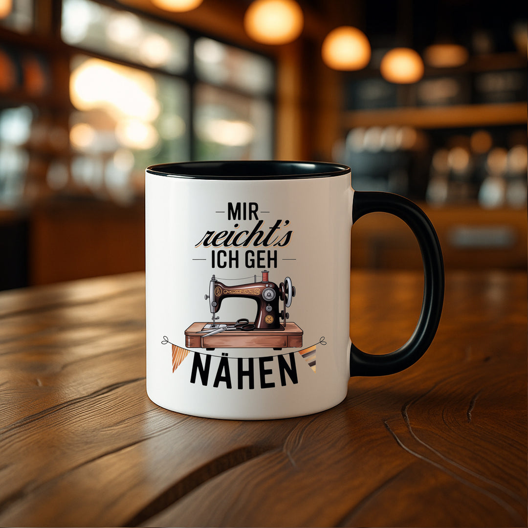 Ich geh Nähen Tasse | Kaffeebecher Nähmaschine Kaffeetasse Geschenk