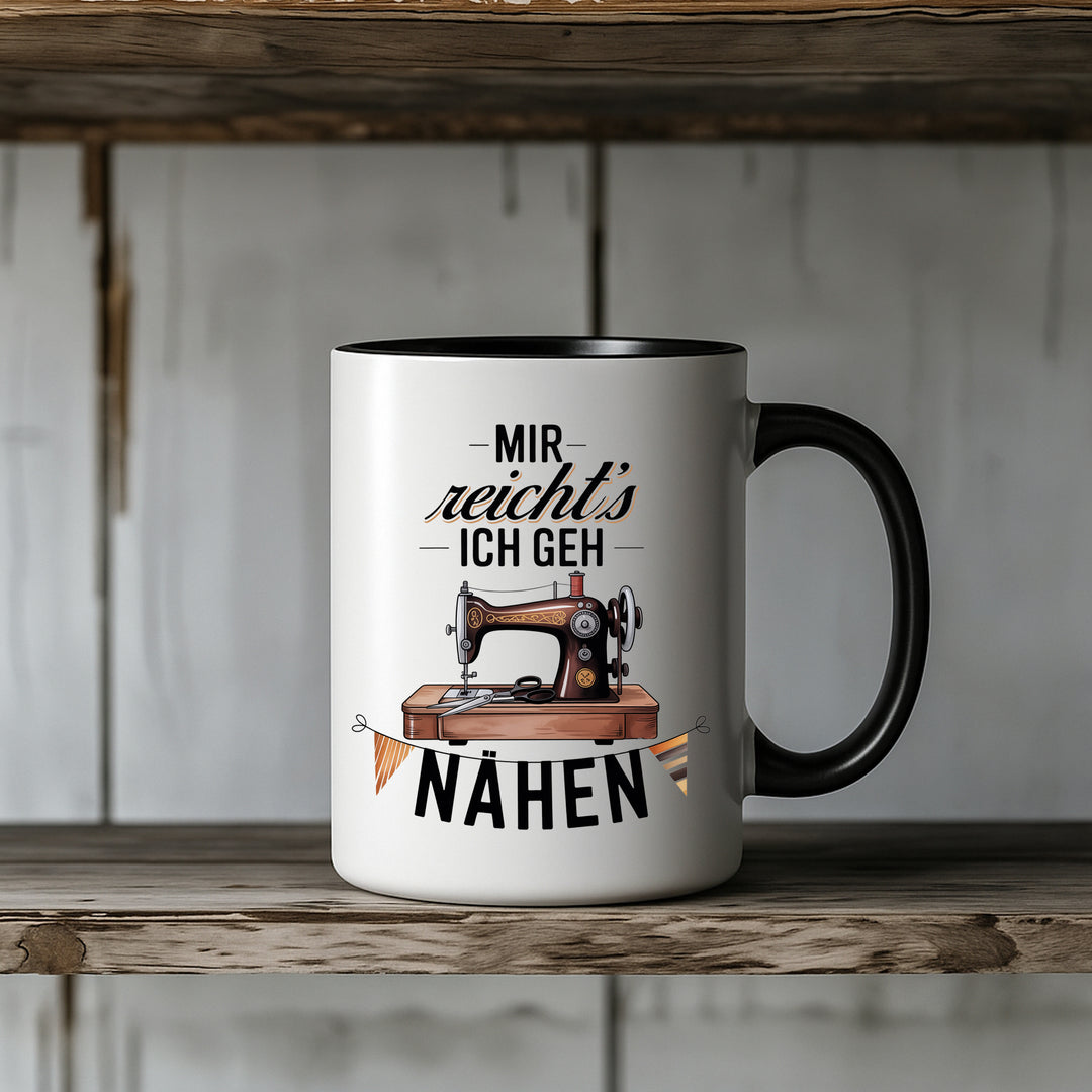 Ich geh Nähen Tasse | Kaffeebecher Nähmaschine Kaffeetasse Geschenk