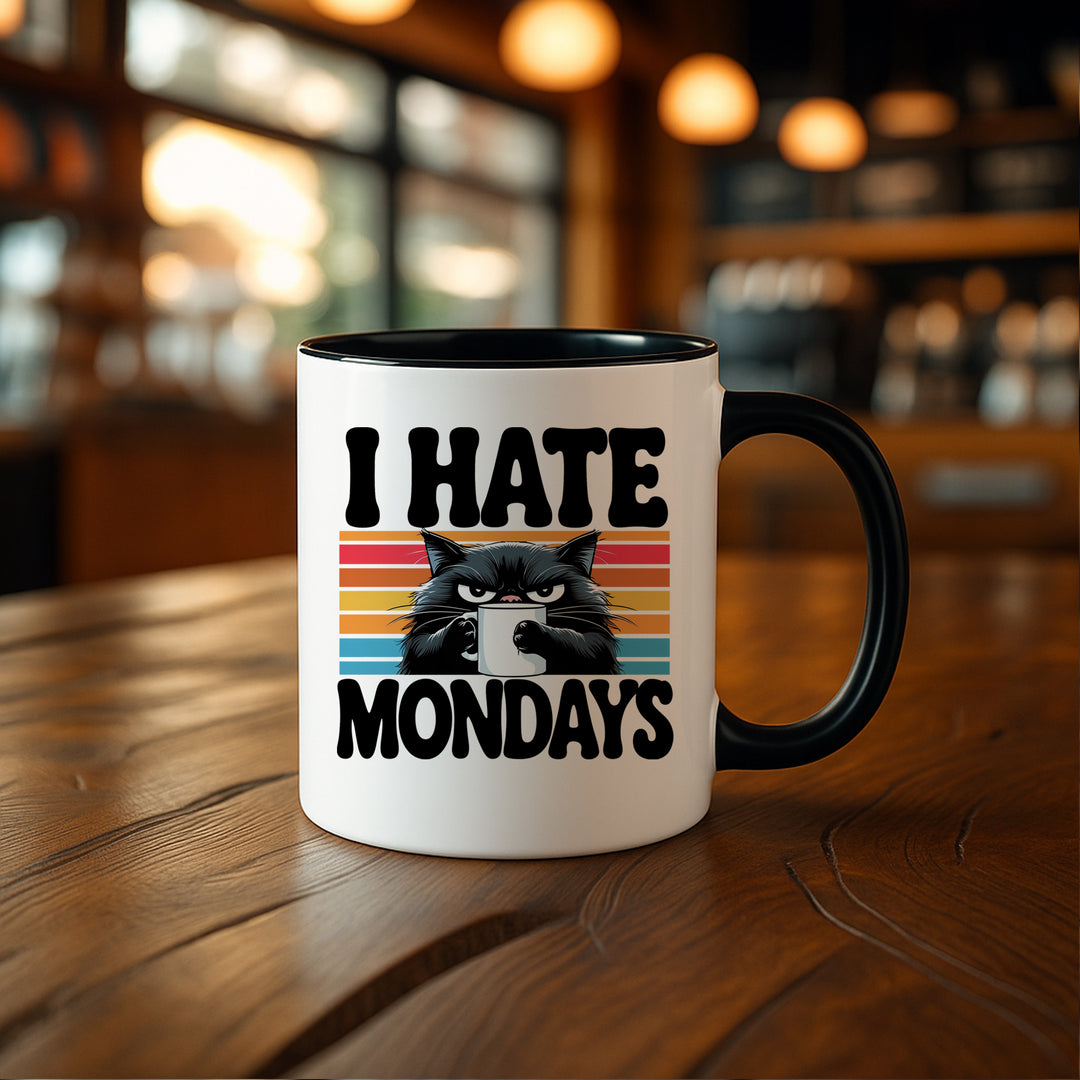 I Hate Mondays Tasse | Kaffeebecher Katze Büro Kaffeetasse Geschenk