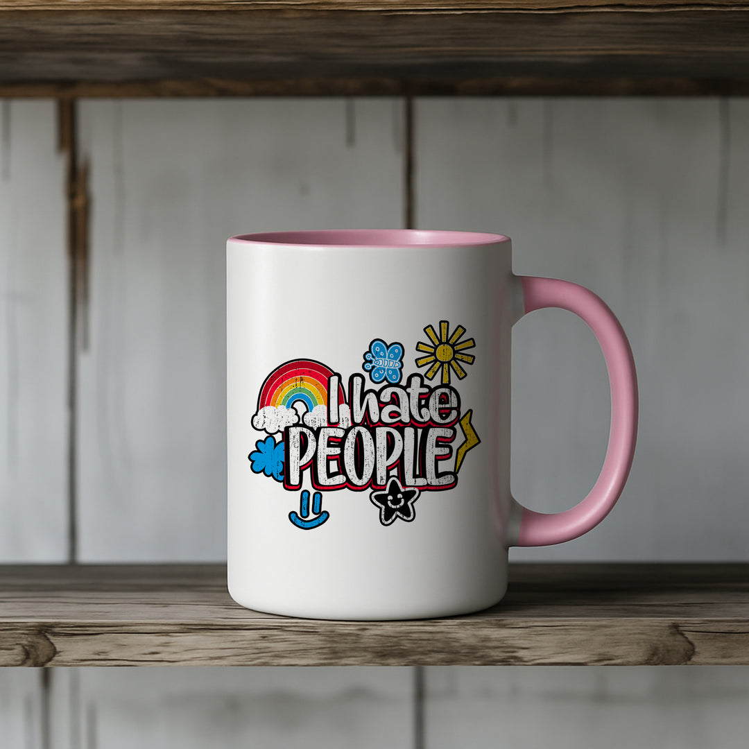 I Hate People Tasse | Kaffeebecher Lustiges Büro Arbeit Job Kaffeetasse Geschenk | M1