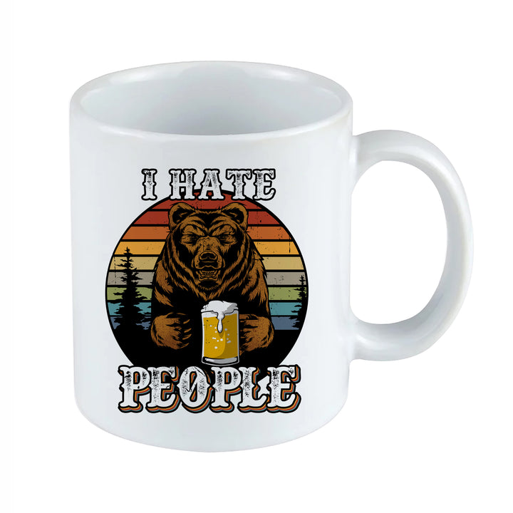 I Hate People Tasse | Kaffeebecher Lustiges Büro Arbeit Job Kaffeetasse Geschenk | M2