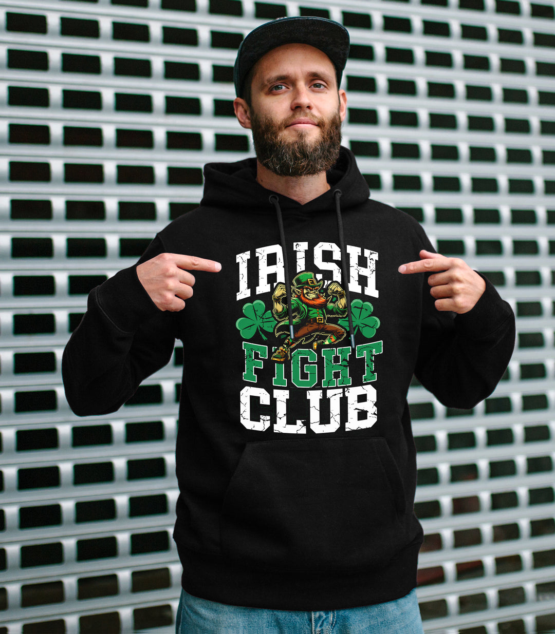 Irish Fight Club Kapuzenpullover | Irland Kleeblatt Boxen & Pub Hoodie